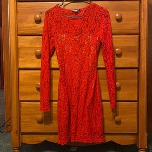 Express Red Cocktail Dress/Homecoming Dress